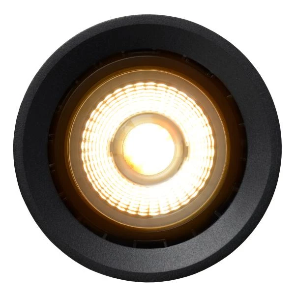 Lucide FEDLER - Spot plafond - Ø 12 cm - LED Dim to warm - GU10 - 1x12W 2200K/3000K - Noir - détail 1
